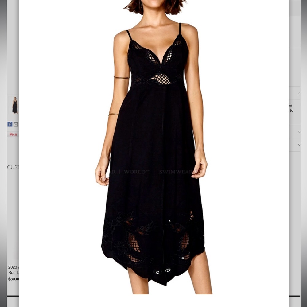 Vix Swimwear Pery Long Dress Black